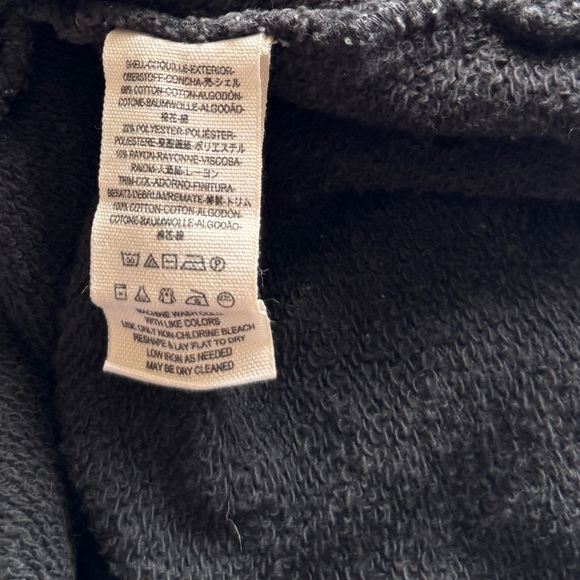 Free People Sweater Womens Size S Dark Grey Lace Sleeve Open Back Artsy Boho - Picture 11 of 15